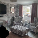 Stella Chesterfield Footstool – Lustro Crushed Velvet