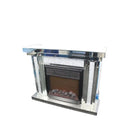 Crushed Diamond Fireplace F I INTERIORS