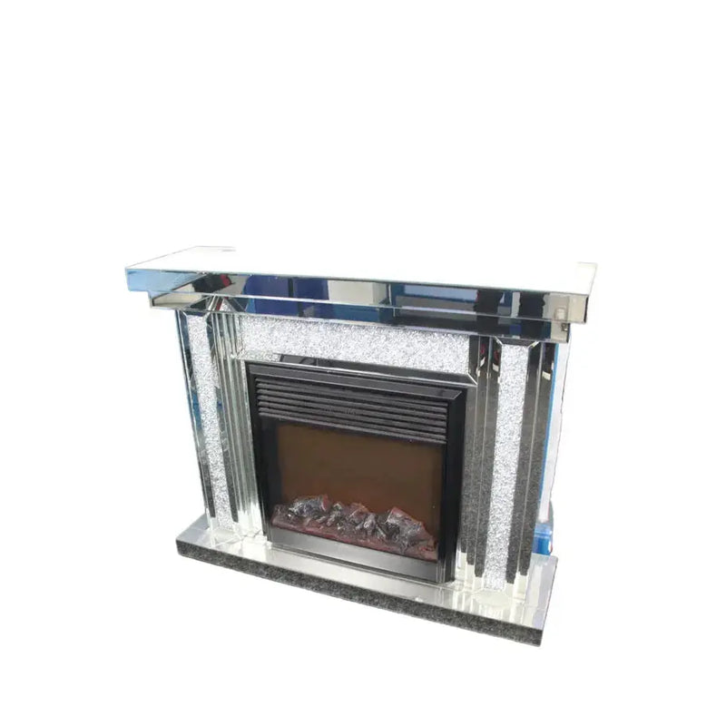 Crushed Diamond Fireplace F I INTERIORS