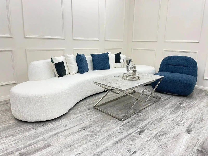 Miami Curved Cinema Boucle Sofa