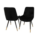 Luna Velvet crossed stich Dining Chair FURNISH365