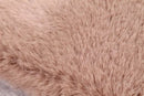LUXE FAUX FUR RUG PLAIN BEIGE
