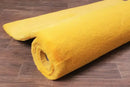 LUXE FAUX FUR RUG PLAIN OCHRE