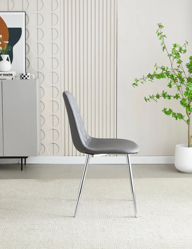 Mexico Grey PU Dining Chair