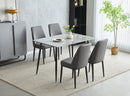Oxford 1.2m Ceramic Dining Table + 4 Chairs – Modern Luxury Dining Set