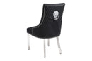 Majestic Hudson Grey/Black PU Leather Dining Chair