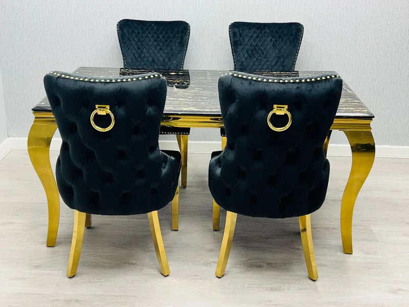 Sofia Dining Table - Black Or Cream 2 Sizes