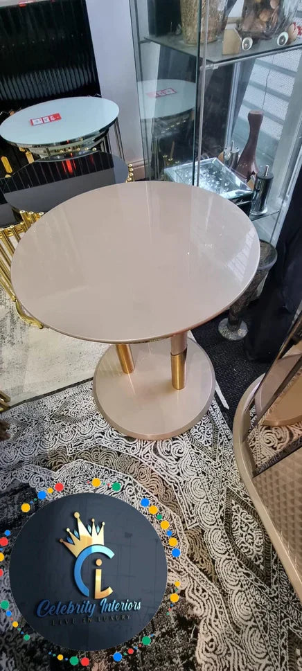 MADRID SIDE TABLE CREAM AND GOLD SALE