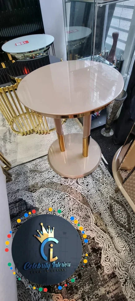 MADRID SIDE TABLE CREAM AND GOLD SALE