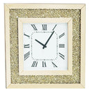 Rose Gold Mirrored Wall Clock