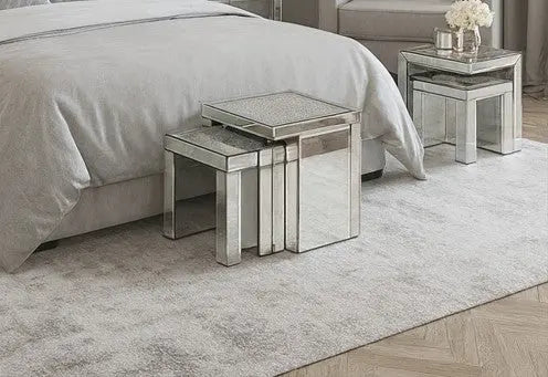 Crushed Diamond Nest of Tables ASR INTERIOR