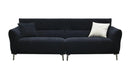 Aluxo Albany Sofa Range in Black Lux Boucle Fabric F I INTERIORS