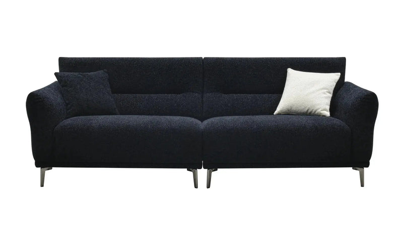 Aluxo Albany Sofa Range in Black Lux Boucle Fabric F I INTERIORS