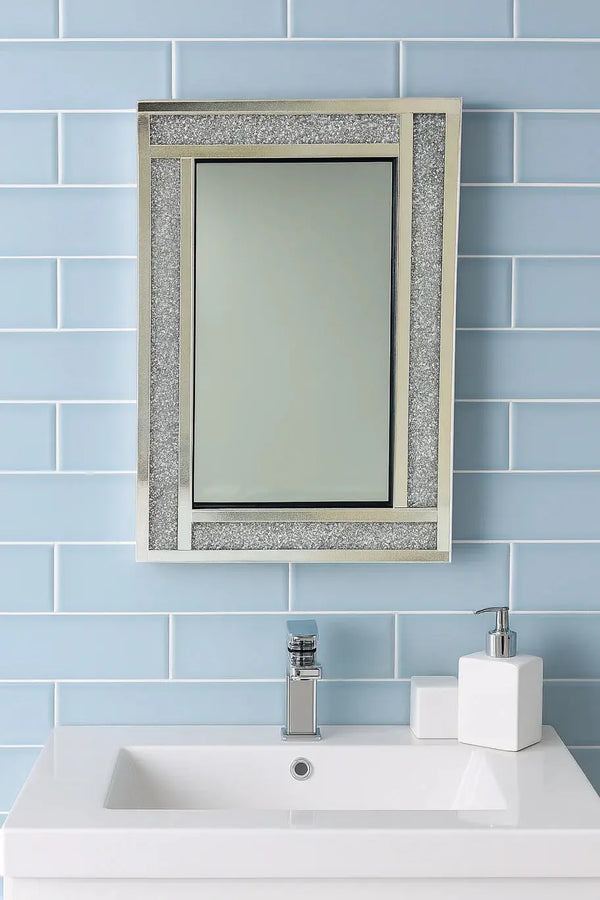 Crushed Diamond Wall Mirror 80/120 ASR INTERIOR