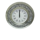Crushed Diamond Round Wall Clock ASR INTERIOR