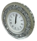 Crushed Diamond Round Wall Clock ASR INTERIOR