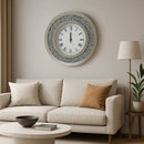 Crushed Diamond Round Wall Clock ASR INTERIOR