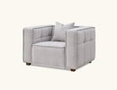 Aluxo Murray Sofa Range in Putty Boucle Fabric