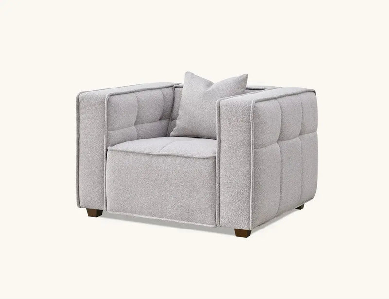Aluxo Murray Sofa Range in Putty Boucle Fabric