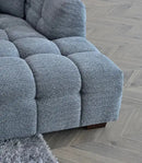 Aluxo Tribeca Corner Group in Iron Boucle Fabric
