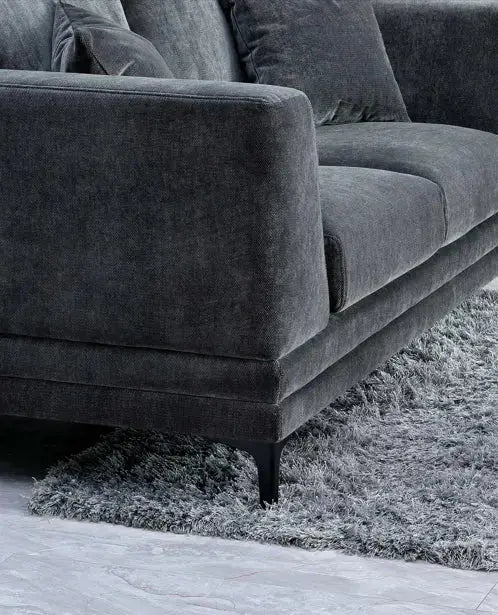 Aluxo Lenox Sofa Range in Steel Velvet furnish 365