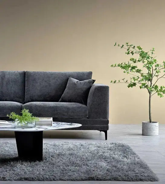 Aluxo Lenox Sofa Range in Steel Velvet furnish 365