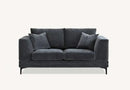 Aluxo Lenox Sofa Range in Steel Velvet furnish 365