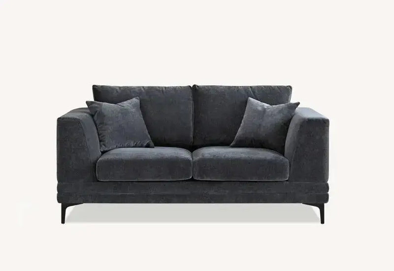 Aluxo Lenox Sofa Range in Steel Velvet furnish 365