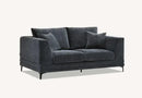 Aluxo Lenox Sofa Range in Steel Velvet furnish 365