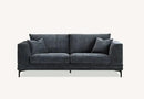 Aluxo Lenox Sofa Range in Steel Velvet furnish 365