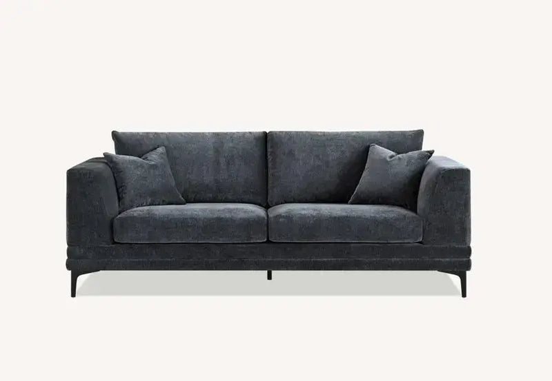 Aluxo Lenox Sofa Range in Steel Velvet furnish 365