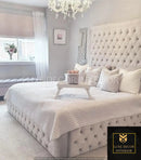 Ryman Plush Velvet Bed – Bespoke Handcrafted Bedstead (Made in the UK)