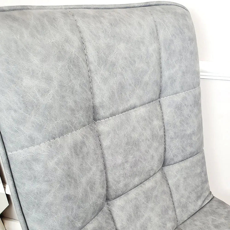 Tara Faux Leather Dining Chair  with plain Back & Stitch Detail