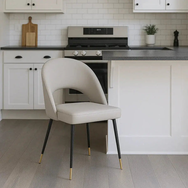 Venice Pu Grey Dining Chair - Set Of 2 AWS