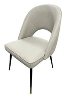 Venice Pu Grey Dining Chair - Set Of 2 AWS