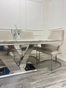 Venice Dining Table 180cm & Chelmsford Dining Chairs