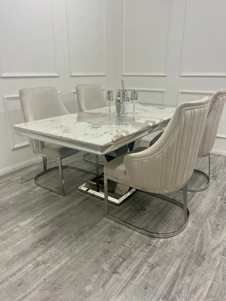 Venice Dining Table 180cm & Chelmsford Dining Chairs