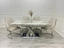 Milan 1.8m Dining Table + Chelmsford Dining Chairs – Modern Elegance