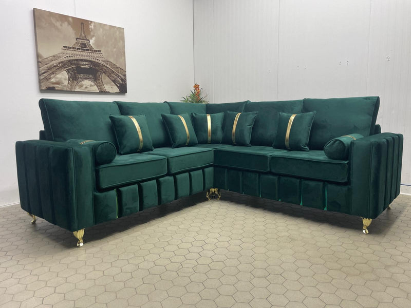 Ashford Corner Sofa Plush Velvet Sofa Range - Choose Combination