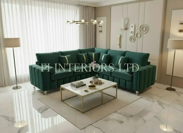 Ashford Corner Sofa – Velvet Sofa Range CELEBRITY INTERIORS