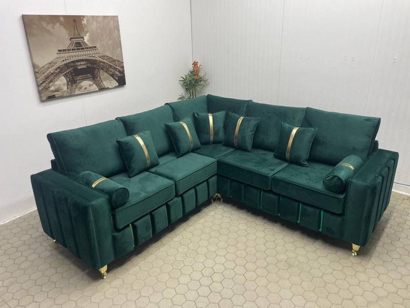 Ashford Corner Sofa Plush Velvet Sofa Range - Choose Combination