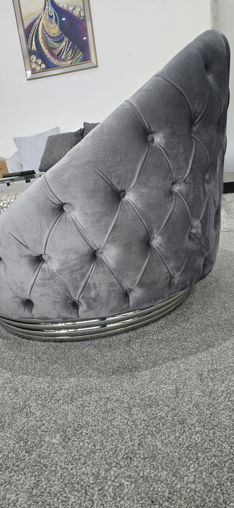BERJER CHAIR IN V-27 GREY - NOW ON SALE