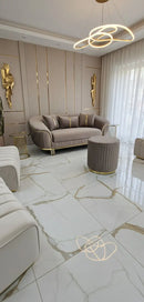 Chicago 3+2+1 Velvet Sofa Set with Footstool – Luxury Living Room Suite