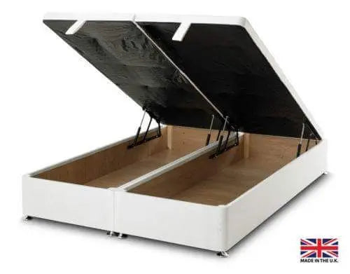 Oxford Wingback Divan Ottoman Gas Lift Bed – Plush Velvet with 50" Headboard