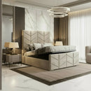 Knightsbridge Plush Velvet Ottoman Bed – Bespoke Handcrafted Design