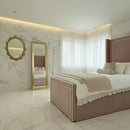 Princess Wingback Bedframe in Plush Velvet – Handcrafted UK Design