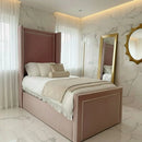 Princess Wingback Bedframe in Plush Velvet – Handcrafted UK Design