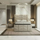 Knightsbridge Plush Velvet Ottoman Bed – Bespoke Handcrafted Design