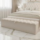 Crushed Velvet Ottoman Box