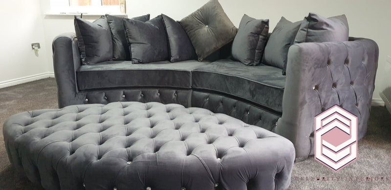 Chromesofa monacofabric sofa plushvelvet bespoke home homedecor cornersofa sofawithdiamonds interiordesign livingroom furnituredesign furniture fyp trend studding beautiful love living couch velvetsofa bespokesofa scatterbackcushions formalbackcushions fabricbuttons fabricsofa suedevelvet upholsteryfabric 